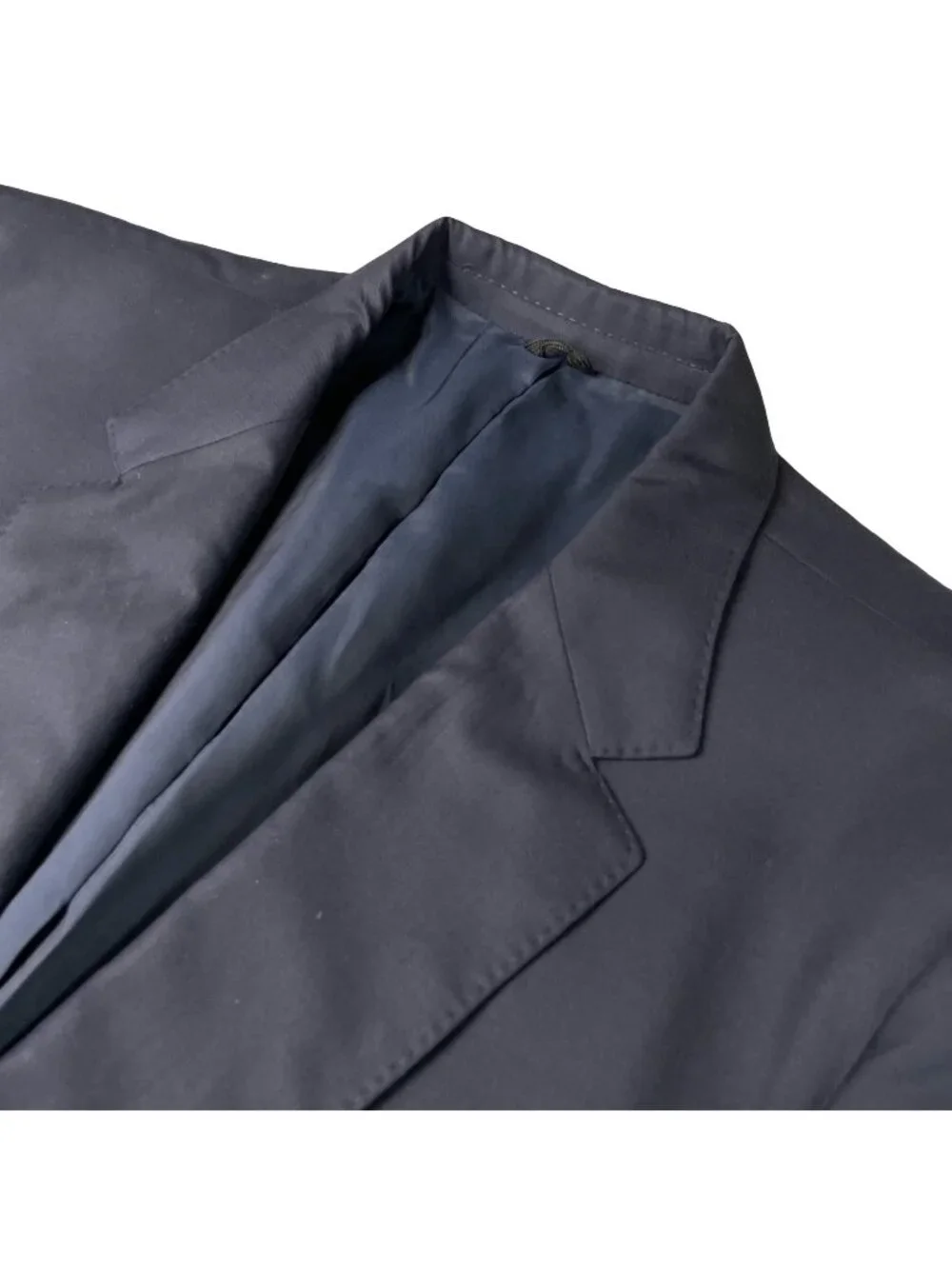 Bespoke x Loro Piana Men's 100% Wool Metal Buttons 2-Button Blazer Navy • 46R